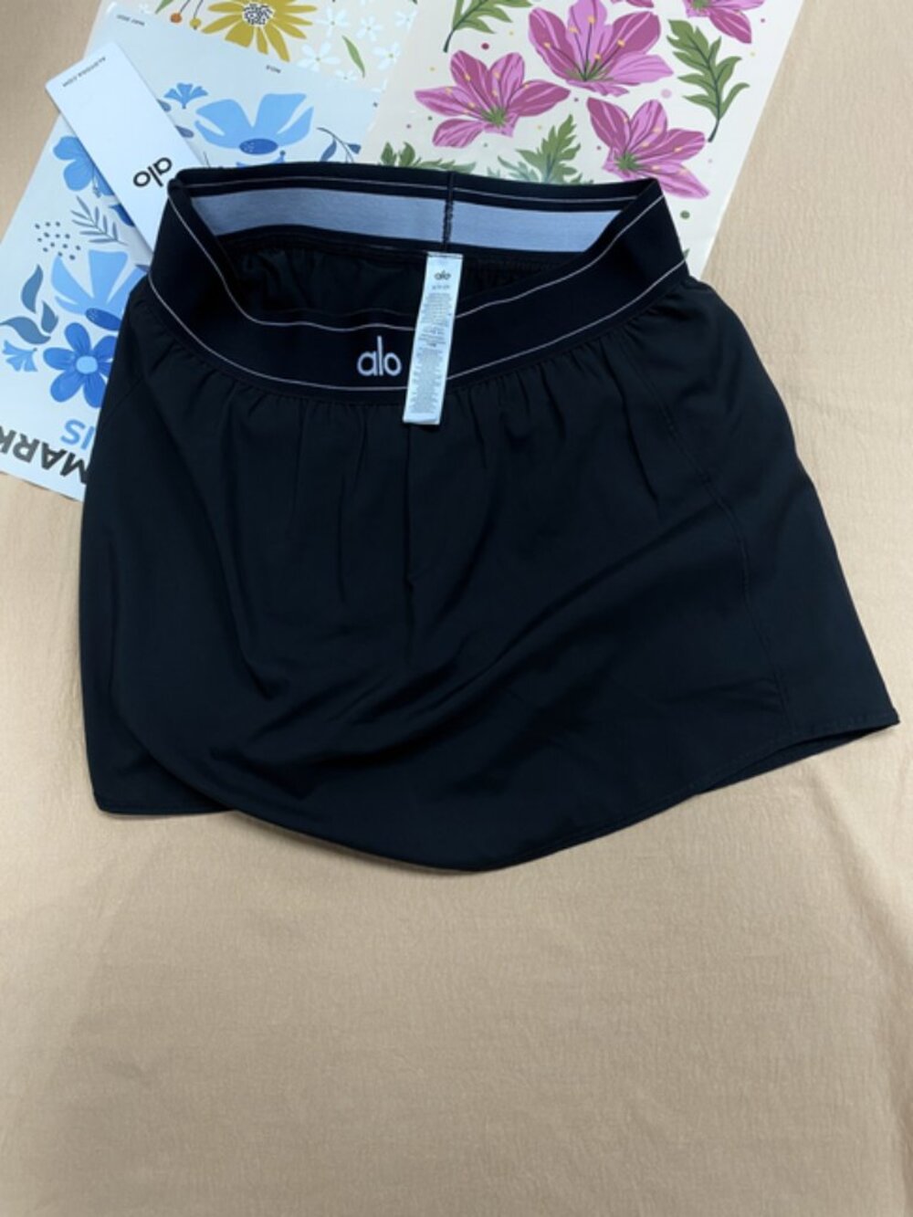 Black🥁ALO Match Point Tennis Skirt Cute & Playful/Versatile🍒Brand new - Picture 4 of 8